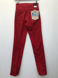 Vintage Womens Deadstock Levi Strauss Slim Fit Chino Jeans Red - Size 10