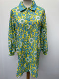 zip front  zip  Yellow  womens  vintage  Urban Village Vintage  urban village  summer top  summer dress  summer  retro  Paisley Print  paisley inspired  paisley  overalls  New old stock  MOD  midi dress  midi  long sleeve  jesswin  high neck  floral print  floral dress  floral  dress  deadstock  cuffs  collared dress  collared  collar  blue  60s  1960s  14
