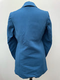womens  vintage  Urban Village Vintage  urban village  pockets  Pindi Sports  NOS  MOD  made in england  long sleeve  Jacket  double breasted coat  double breasted  deadstock  collar  coat  button down  button  blue  big collar  60s  1960s  10