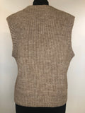 wool  winter  vintage  vest  v neck  Urban Village Vintage  urban village  Tank Top  tank  sweater  patterned  pattern  knitwear  knitted  knit  fine knit  brown  70s  1970s