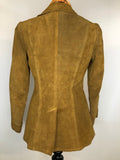 womens jacket  womens  vintage  Urban Village Vintage  Suede Jacket  Suede  Jacket  collar  coat  brown  70s  1970s  10