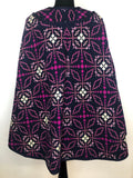 womens  Welsh Woollens  welsh wool  welsh  waist belt  vintage  Urban Village Vintage  tapestry  S  purple  pink  MOD  cape  caerwys clothes  blue  60s  1960s