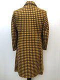 yellow  womens jacket  womens coat  womens  white  vintage  Urban Village Vintage  urban village  retro  patterned  pattern  gingham  coat  brown  60s  1960s  12