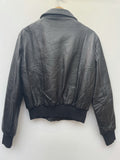 zip  vintage  Urban Village Vintage  urban village  soft leather  shortcut  S  northern soul  Mens jacket  mens  long sleeve  leather stitch  Leather Jacket  Leather Coat  Leather  Jacket  elasticated  collared  collar  Black Leather  big collar  70s  1970s