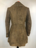 womens jacket  womens  vintage  Urban Village Vintage  Suede Jacket  Suede  Jacket  collar  coat  brown  borg sleeve  borg collar  borg  70s  1970s  10