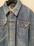 Vintage 1970's 70s Wrangler Denim Jean Jacket Blue Large Mens