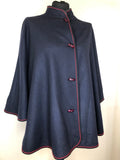1960s Wool Cape by Maurice Henri - Size S