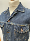 Wrangler  waistcoat  vintage  vest  Urban Village Vintage  urban village  sleevless  outlaw  mens  Denim jacket  denim  cut off  clothing  blue  Biker Jacket  Biker