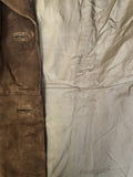Nestos of Galway  Julian Vard  womens  vintage  Suede Jacket  Suede  long coat  Leather  coat  brown  Braided Leather Detail  70s  60s  1970s  1960s Urban Village Vintage