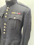 vintage  Urban Village Vintage  urban village  pockets  patches  Navy Jacket  Navy  military jacket  Military  Mens jacket  mens coat  mens  M  irish guards military  dress  decorative buttons  Cotton  coat  chest pockets  button front  button  blue  army