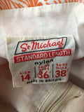 zip front  womens  vintage  Urban Village Vintage  urban village  St Michael  sleeveless  pink  orange  multi  dress  collar  belt  60s  1960s  10