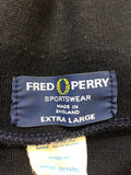 XL  Urban Village Vintage  training  Tracksuit Top  Tracksuit  track  top  sportswear  retro  mens  logo  Jacket  Fred Perry  fred  blue