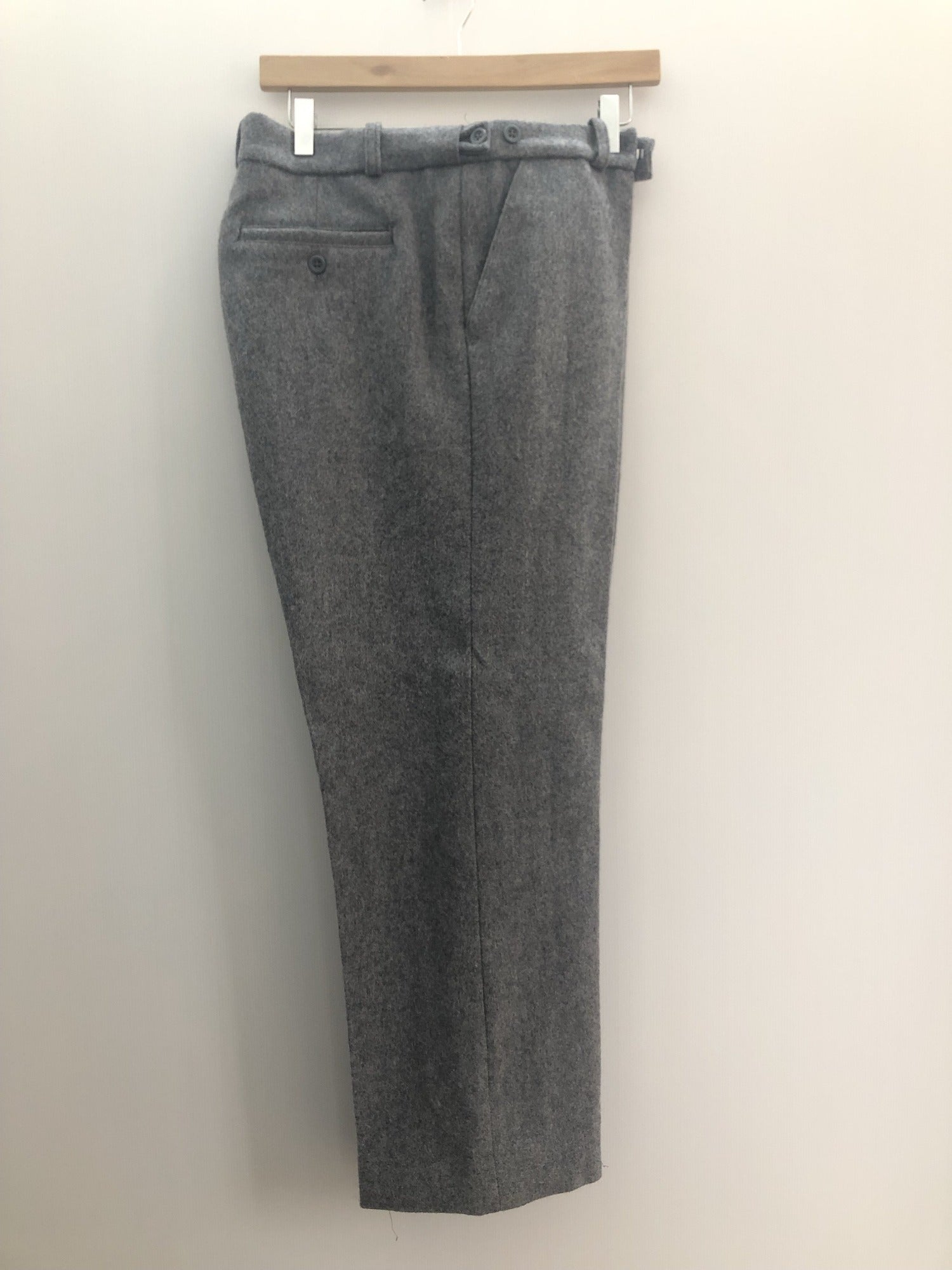 1960s Tailored Wool Trousers in Grey Size W36 L30 18
