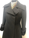 faux fur  10  Mansfield Original  womens  vintage  long coat  coat  black  70s  1970s Urban Village Vintage