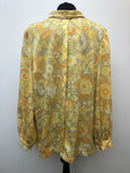 womens shirt  womens  vintage  Urban Village Vintage  urban village  red poppy  poppy print  long sleeve  floral shirt  floral  collar  button  blue  blouse  60s  1960s  18  16
