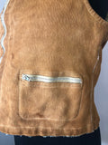 Rowans  womens  waistcoat  waist belt  vintage  Urban Village Vintage  urban village  suede  sleevless  sheepskin  Jacket  buckles  brown  70s  70  1960s  12