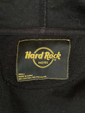 zip  vintage  Urban Village Vintage  S  retro  print  pockets  Mens jacket  mens coat  mens  logo  Jacket  hoodie  hooded  hood  hard rock cafe  emroidered logo  embroidered logo  elasticated  black  Biker Jacket  Biker