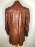 XL  vintage  Urban Village Vintage  urban village  soft leather  pockets  mens  long sleeve  Leather Jacket  Leather Coat  Leather  Jacket  collar  brown leather  brown  Attica of California  70s style  70s  1970s