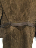 Womens Vintage 1960s / 1970s Jeffrey Brownleader of London Suede Jacket - Brown - Size 14 - Vintage Clothing