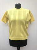 Yellow  womens  vintage  Urban Village Vintage  urban village  patterned  MOD  knitwear  knitted  knit  Balbriggan  60s  1960s