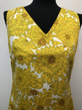 Yellow  womens  Wide Leg  vintage  Urban Village Vintage  tunic top  tunic  trousers  psychedelic  psych  hippy  Flower Power  floral  flares  Cotton  boho  1960s  1960  10