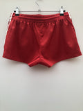 zip  womens  vintage  Urban Village Vintage  urban village  training  sportswear  sports  shorts  short  running shorts  retro  red  classic 3 stripe  Adidas  8  6/8  6