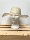 womens  wide brim  vintage  Urban Village Vintage  urban village  summer hat  stripes