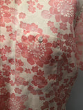 vintage  Urban Village Vintage  urban village  Stripes  short sleeved  Shirt  Printed T-Shirt  printed shirt  printed  print  pink  Mens Shirts  mens  l  floral shirt  floral print  floral  Davis  button  70s