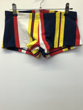1970s Mens Striped Swim Shorts by Sabre - Size XS