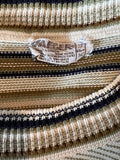 vintage  Urban Village Vintage  top  sweater  stripes  orange  Lightweight Knit  light knit  knitwear  knitted  knit  jumper  brown  70s  1970s  10