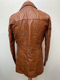 Windsor Original  Windsor Leatherwear  vintage  Urban Village Vintage  urban village  tan  soft leather  safari style  Safari jacket  safari  pockets  pocket detail  mens  M  long sleeves  long sleeved  long sleeve  Leather Jacket  Leather Coat  Leather  collared  collar  button up  button front  button  70s  1970s