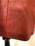 womens jacket  womens coat  womens  vintage  Urban Village Vintage  urban village  soft leather  Scandinavian fur co  retro  pockets  Leather Jacket  Leather Coat  Leather  Jacket  coat  button  brown leather  brown  big collar  autumn
