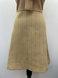 zip  womens  waist belt  vintage  Urban Village Vintage  urban village  tie neck bow  tie neck  sleeveless  patterned dress  patterned  pattern  neck tie  neck detailing  MOD  midi dress  midi  kneelength  knee length  dress  caramel  canada international  brown  belted dress  back zip  60s  1960s  12  10