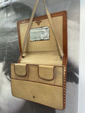 womens bag  vintage  Urban Village Vintage  urban village  tan  straps  strap detail  soft leather  Shoulder bag  printed  print design  print  mirror  leather stitch  Leather detailing  Leather  hieroglyphic  Egyptian print  Egyptian  cigarette case  brown leather  box bag  bag  70s  60s  1970s  1960s