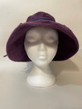 1970s Does 1920s Purple Cloche Hat - Size Small
