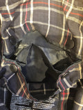 One Off Handmade Barbour Bag Made From Original Vintage Barbour Border Waxed Cotton Jacket Blue - Urban Village Vintage