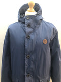 XL  Urban Village Vintage  scooter  parka  mod  mens  large  jacket  hooded  Fred Perry  blue