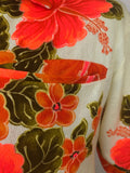 vintage  Urban Village Vintage  urban village  Ui-Maikai  top  summer shirt  short sleeved  short sleeve  Shirt  patterned  pattern  orange  multi  Mens Shirts  mens  L  Hawaiian shirt  hawaiian  Floral Print  dagger collar