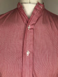 vintage  Urban Village Vintage  urban village  striped shirt  Shirt  satin  red  New and Lingwood  Mens Shirts  mens  long sleeve  Gentlemans collar  formal shirt  formal  Eton College Shirt  collar  60s  1960s