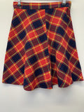 60s 70s Tartan Mini Skirt - Size 8