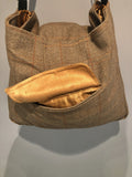 One Off Handmade Bag Made From Original Vintage Tweed Tailored by Boyd of England Jacket - Brown - Urban Village Vintage