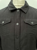 vintage  Urban Village Vintage  thick  pockets  mens  logo  levis strauss  levis  L  Jacket  insulated  elasticated  coat  button down  blanket lined  Black Jacket  black