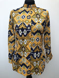 1970s Patterned Blouse by St Michael - Size 10