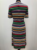 zip  womens  white  waist belt  vintage  Urban Village Vintage  urban village  summer dress  summer  Stripes  retro  Red  orange  Navy  MOD  midi dress  midi  dress  brown  Berketex  belted dress  back zip  60s  1960s  12