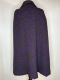 wool  womens  Welsh Woollens  welsh wool  welsh  waistcoat  vintage  village  urban  tunic  tapestry  purple  MOD  L  clothing  cape  60s  1960s