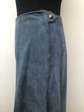 womens  vintage  Urban Village Vintage  two piece  top  suede top  suede skirt  suede  formal  blue  belted top  60s  1960s  10