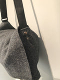 One Off Handmade Harris Tweed Bag Made From Original Harris Tweed Jacket Grey - Urban Village Vintage
