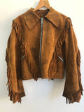 Western  vintage  Urban Village Vintage  Suede Jacket  suede fringing  Suede  s  Mens jacket  mens  John Carr  brown  70s  70  1970s  Online store