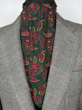 vintage  Urban Village Vintage  urban village  tootal  scarf  retro  Paisley Print  paisley  MOD  mens  Green  cravat  brown  beige  accessories  60s  1960s