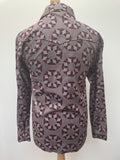 vintage  Urban Village Vintage  urban village  S  pockets  patterned  pattern  mens  long sleeve  Grey  collar  big collar  70s  70  1970s